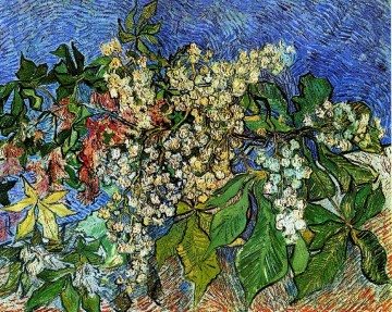 Flores Painting - Ramas De Castaño Florecientes Vincent van Gogh Impresionismo Flores